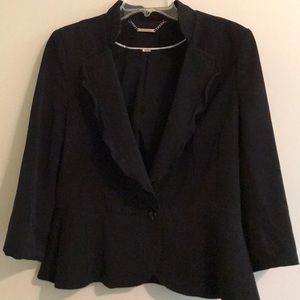 White House Black Market Black Blazer Size 12